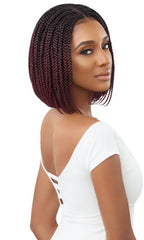 OUTRE PRE BRAIDED 4X4 EAR TO EAR HD LACE FRONT WIG BOX BRAID BOB 12