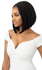 OUTRE PRE BRAIDED 4X4 EAR TO EAR HD LACE FRONT WIG BOX BRAID BOB 12