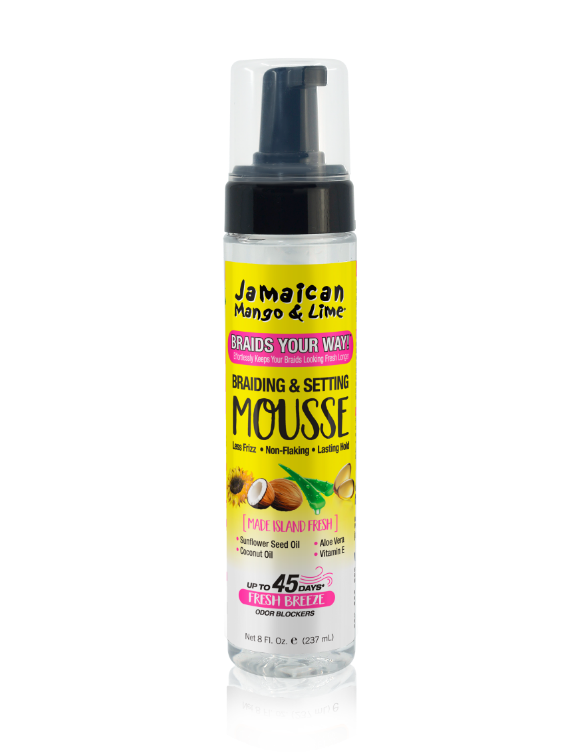 JAMAICAN MANGO & LIME BRAIDING & SETTING MOUSSE 8oz