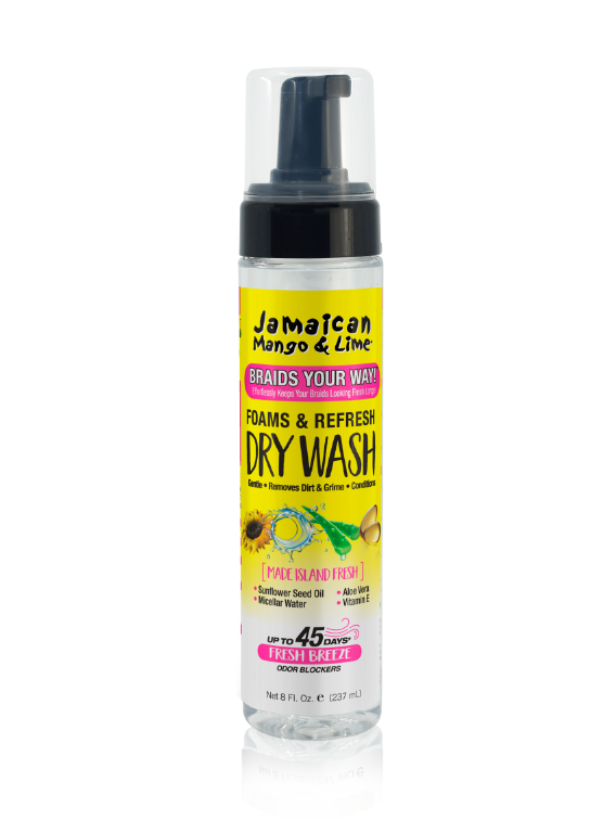 JAMAICAN MANGO & LIME FOAMS & REFRESH DRY WASH 8oz