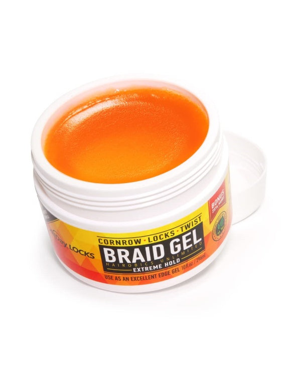 AllDay LOCKS BRAID GEL EXTREME HOLD 10OZ (CORNROW, LOCKS, TWIST)