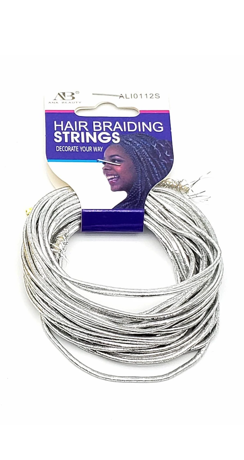 HAIR BRAIDING STRING SILVER