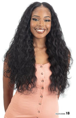 SHAKE N GO HUMAN HAIR BLEND WEAVE ORGANIQUE MASTERMIX BREEZY WAVE 3PCS