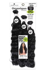 SHAKE N GO HUMAN HAIR BLEND WEAVE ORGANIQUE MASTERMIX BREEZY WAVE 3PCS