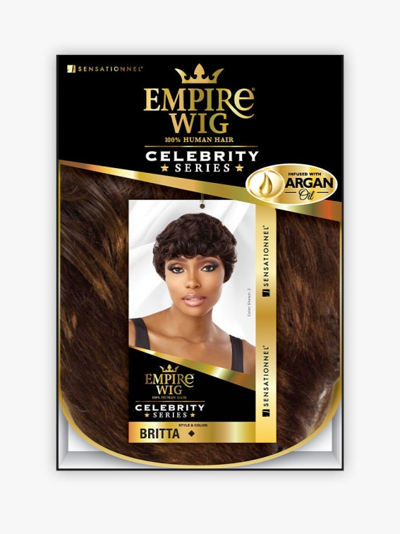 SENSATIONNEL 100% HUMAN HAIR EMPIRE WIG BRITTA