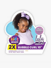 SENSATIONNEL LULU MINI KIDS 2X CROCHET BRAID BUBBLE CURL 10