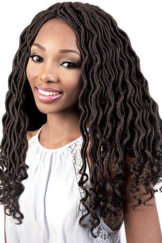 BESHE CROCHET BRAID FEATHER LITE GODDESS LOCS 3X PACKS 18"