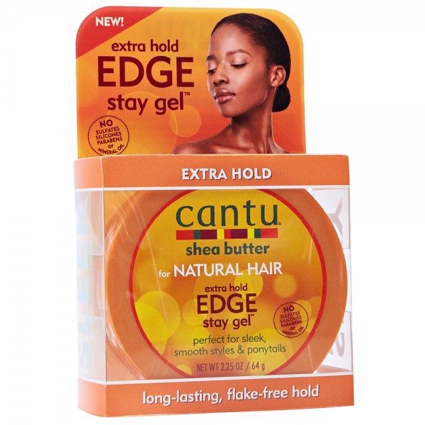 CANTU NATURAL HAIR EXTRA HOLD EDGE STAY GEL 2.25 OZ