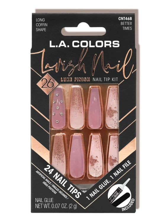 LA COLOR LAVISH NAIL LUX FINISH NAIL TIP KIT CNT468