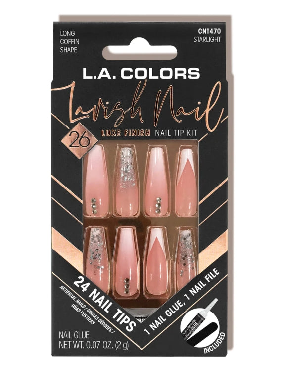 LA COLOR LAVISH NAIL LUX FINISH NAIL TIP KIT CNT470