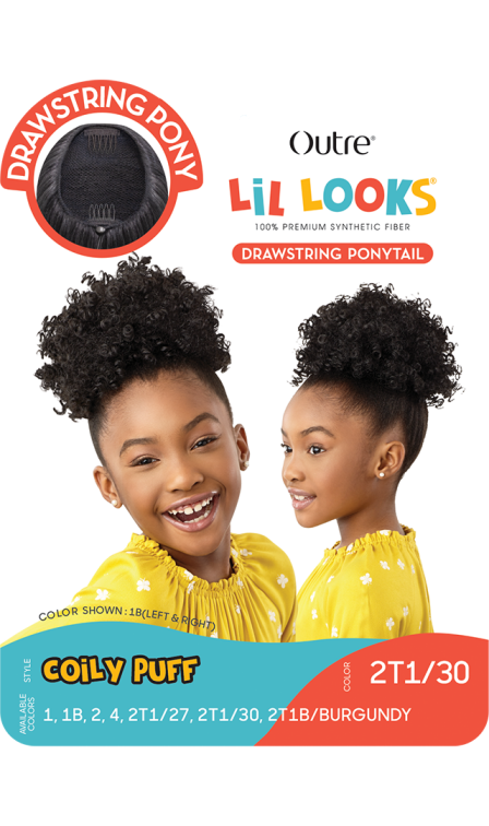 OUTRE LIL LOOKS DRAWSTRING PONYTAIL COILY PUFF