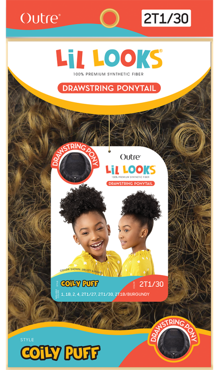 OUTRE LIL LOOKS DRAWSTRING PONYTAIL COILY PUFF