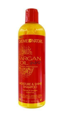 CREME OF NATURE ARGAN OIL MOISTURE SHINE SHAMPOO SULFATE FREE 12OZ