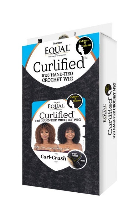 SHAKE N GO FREETRESS EQUAL SYNTHETIC CURLIFIED 5X5 CROCHET WIG CURL CRUSH