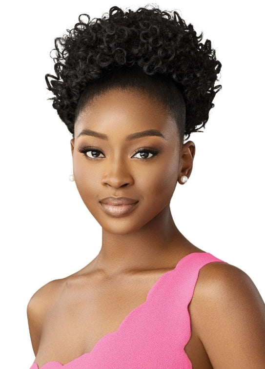 OUTRE PRETTY QUICK DRAWSTRING PONYTAIL CURLY PUFF