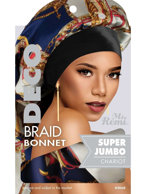 Ms. REMI DECO BRAID BONNET SUPER JUMBO (ASSORTED COLORS)