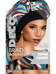 Ms. REMI DECO BRAID BONNET SUPER JUMBO (ASSORTED COLORS)