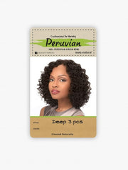 SENSATIONNEL BARE & NATURAL PERUVIAN 100% VIRGIN REMI WEAVE DEEP 10S 3PCS