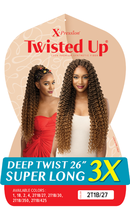 OUTRE X-PRESSION TWISTED UP CROCHET BRAID 3X DEEP TWIST 26" SUPER LONG