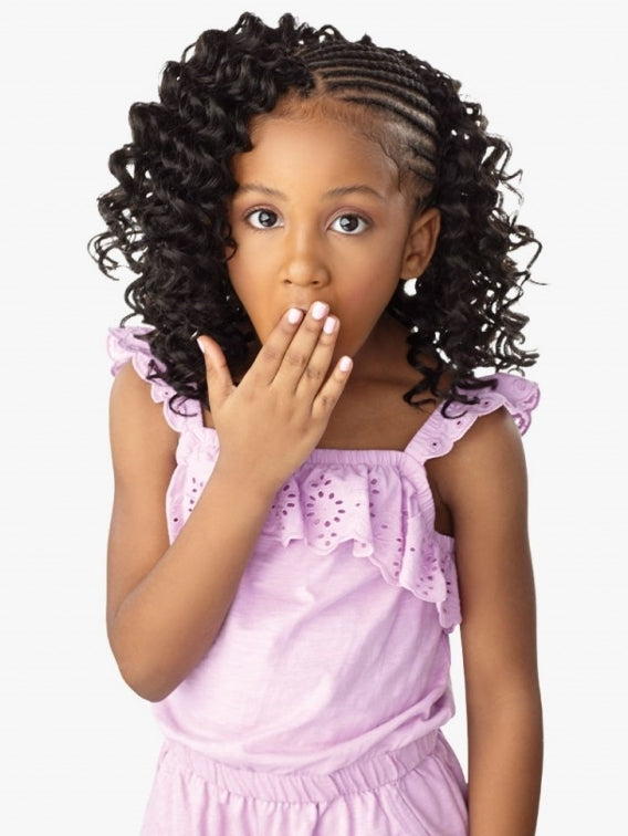 SENSATIONNEL LULU MINI KIDS 2X CROCHET BRAID DEEP WAVE 10