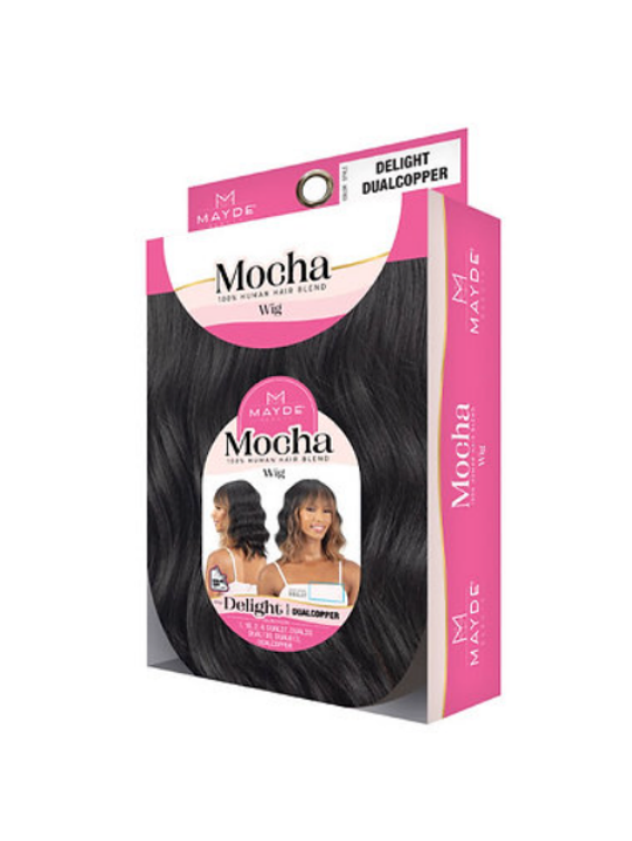 MAYDE BEAUTY 100% HUMAN HAIR BLEND WIG MOCHA DELIGHT