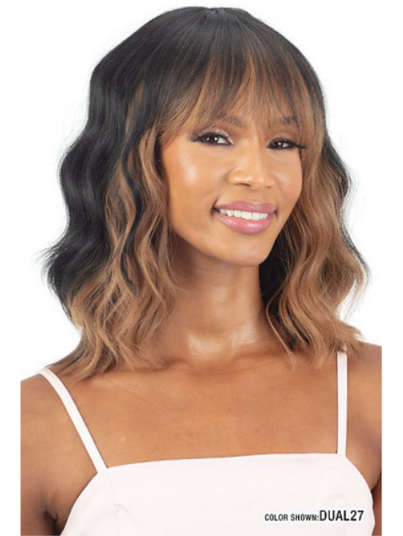 MAYDE BEAUTY 100% HUMAN HAIR BLEND WIG MOCHA DELIGHT