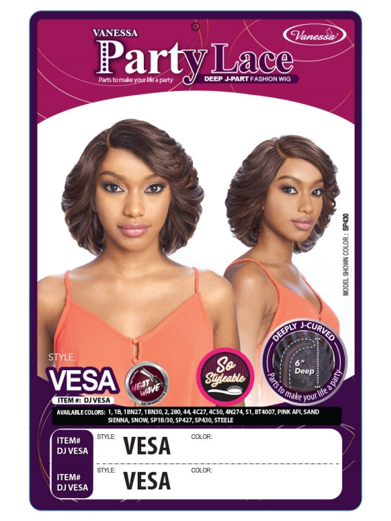 VANESSA SYNTHETIC PARTY LACE DEEP J-PART WIG DJ VESA