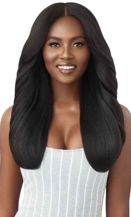 OUTRE BIG BEAUTIFUL HAIR HUMAN HAIR BLEND LEAVE OUT U PART WIG DOMINICAN BLOWOUT 22"