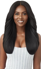 OUTRE BIG BEAUTIFUL HAIR HUMAN HAIR BLEND LEAVE OUT U PART WIG DOMINICAN BLOWOUT 22"