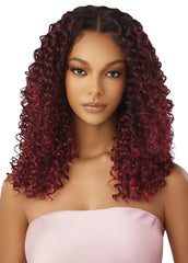 OUTRE AIRTIED HUMAN HAIR BLEND GLUELESS 13X6 HD LACE WIG HHB-DOMINICAN CURLY 22