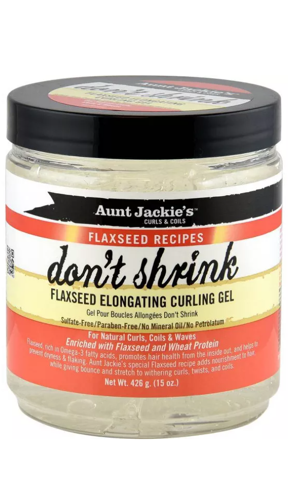 AUNT JACKIE'S FLAXSEED DON'T SHRINK CURLING GEL 15OZ