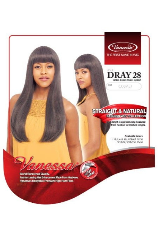 VANESSA STRAIGHT & NATURAL FASHION WIG DRAY 28