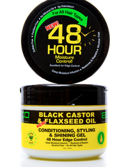 ECO STYLE BLACK CASTOR OIL & FLAXSEED OIL 48 HOUR EDGE CONTROL 11OZ