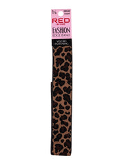 RED BY KISS VELCRO FASTENING FASHION EDGE BAND LEOPARD