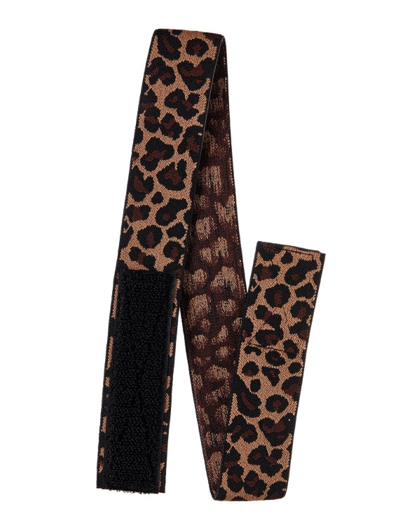 RED BY KISS VELCRO FASTENING FASHION EDGE BAND LEOPARD