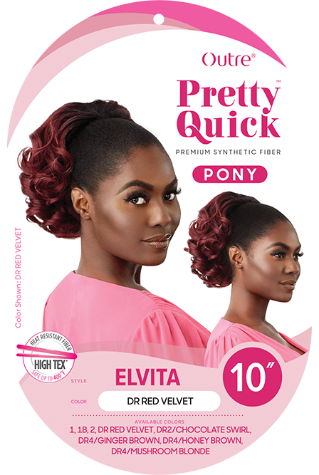 OUTRE PRETTY QUICK DRAWSTRING PONYTAIL ELVITA