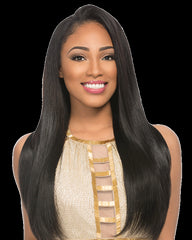 SENSATIONNEL HUMAN HAIR WEAVE EMPIRE LACE CLOSURE YAKI 12"