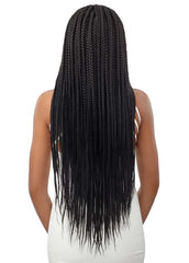 OUTRE PRE-BRAIDED 4X4 LACE FRONT MIDDLE PART FEED-IN BOX BRAIDS 36