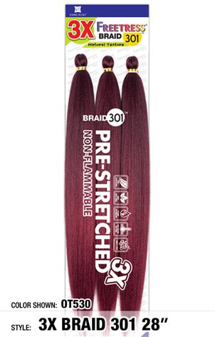 FREETRESS SYNTHETIC BRAID 3X PRE-STRETCHED BRAID 301 28"