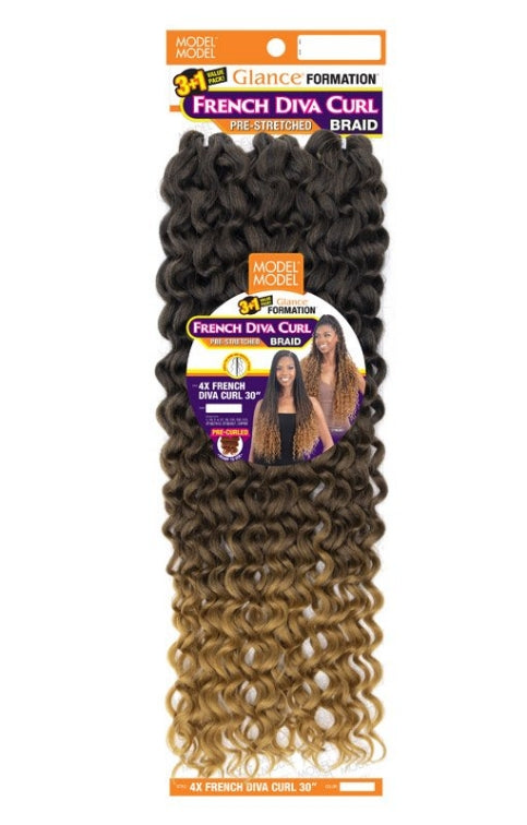 MODEL MODEL GLANCE BRAID 4X FRENCH DIVA CURL 30"