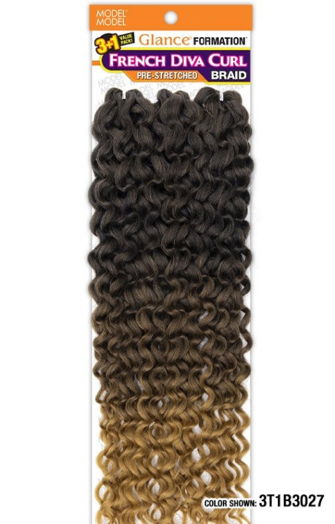 MODEL MODEL GLANCE BRAID 4X FRENCH DIVA CURL 30"