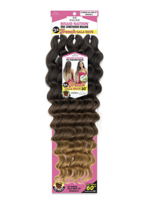 MAYDE BEAUTY BRAID NATION 3X FRENCH GALA WAVE 30"