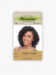 SENSATIONNEL BARE & NATURAL PERUVIAN 100% VIRGIN REMI WEAVE GLAM 10S 3PCS