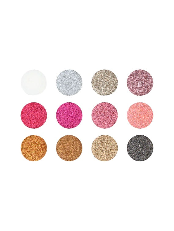 NICKA K NEW YORK GLITTER MAKEUP PALETTE 16 COLORS ESGL02