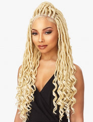 SENSATIONNEL CLOUD9 4X4 PART SWISS LACE WIG GODDESS LOCS