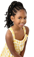 OUTRE LIL LOOKS DRAWSTRING PONYTAIL GOLD CUFFED BOMB TWISTS 12″