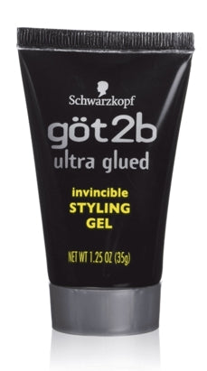 GOT2B ULTRA GLUED INVISIBLE STYLING GEL BLACK 1.25 OZ