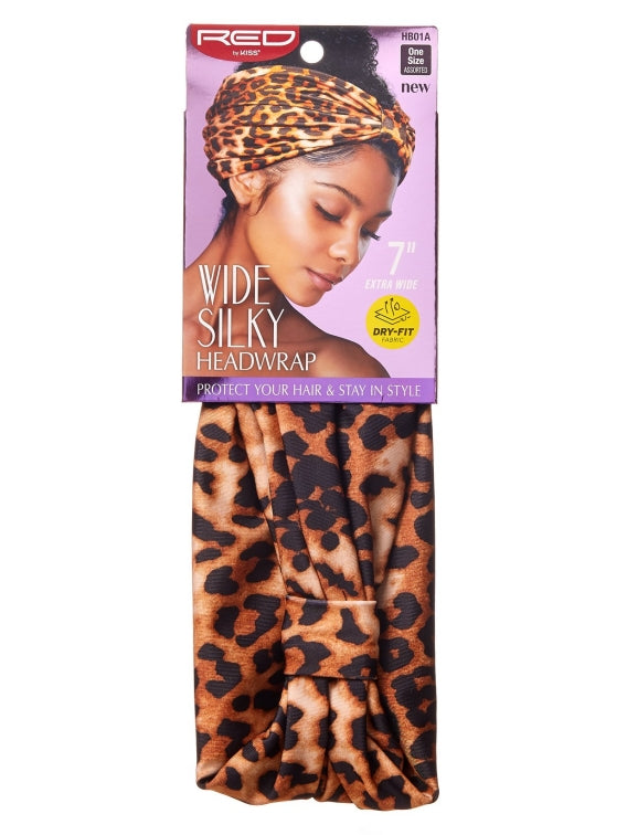 RED BY KISS WIDE DRY FIT HEADWRAP LEOPARD