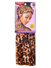 RED BY KISS WIDE DRY FIT HEADWRAP LEOPARD