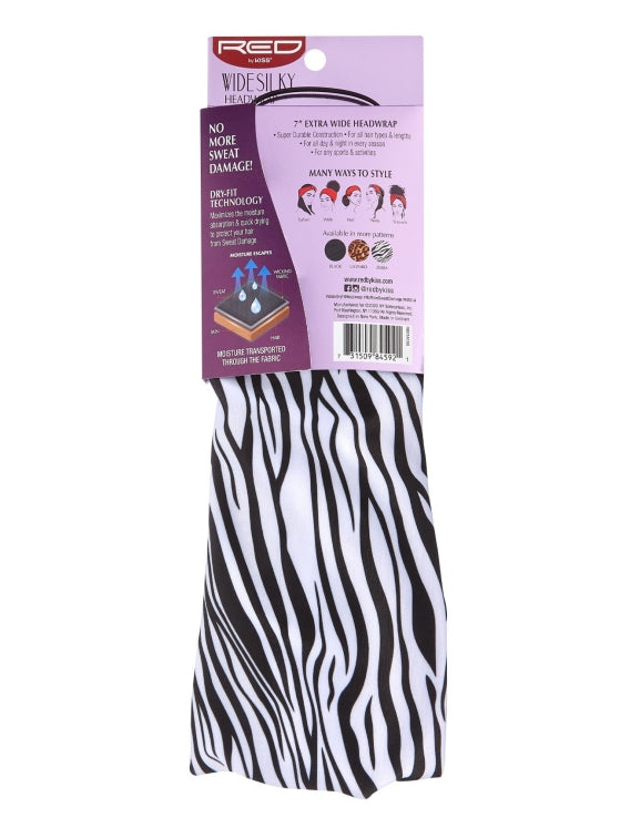 RED BY KISS WIDE DRY FIT HEADWRAP ZEBRA